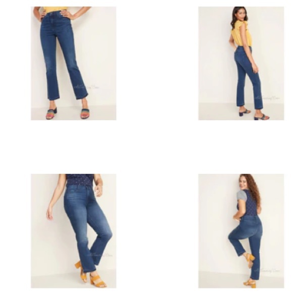 RARE Vintage 90’s *Old Navy* Sexy Booty Stretch Straight Fit •Unique Ankle Slits - Picture 2 of 16